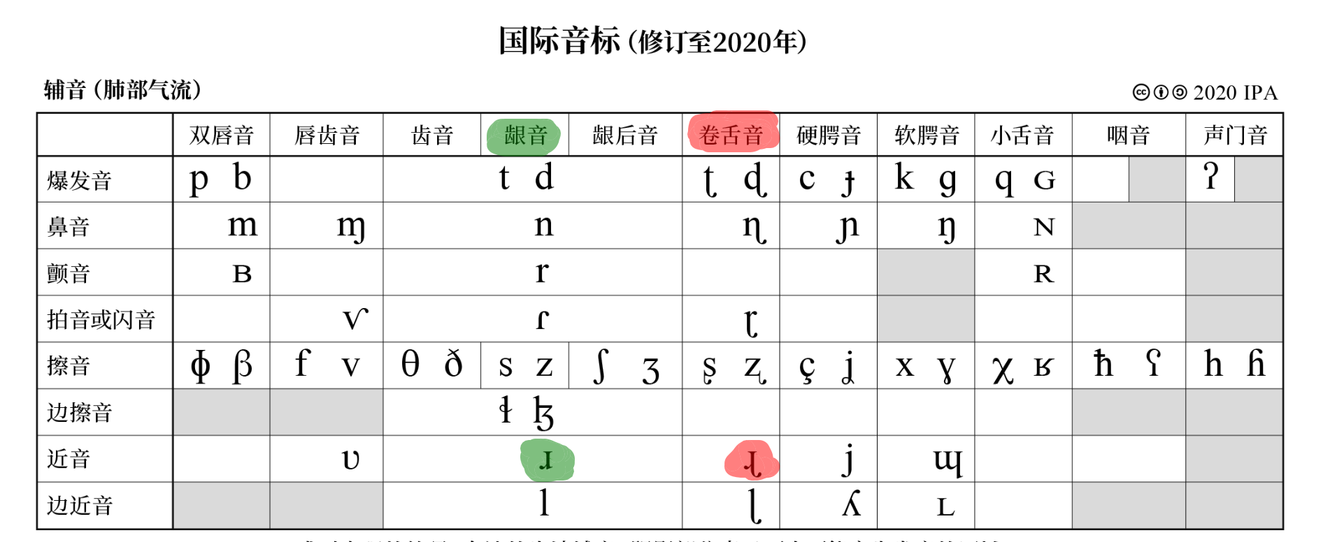 汉语拼音 r 和国际音标 /r/ 发音对比